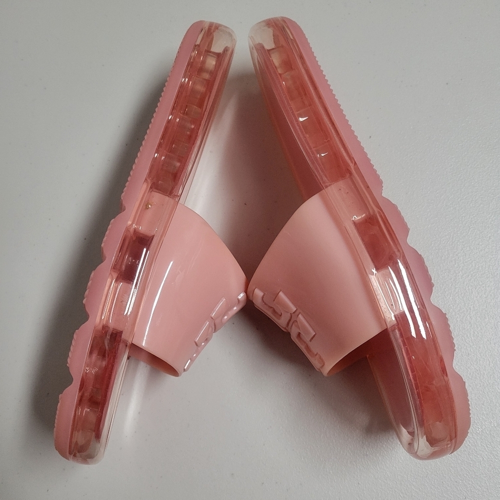 Tory Burch Bubble Jelly In Pink Slides Size 9B. - Picture 2 of 9